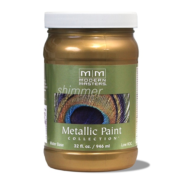 Modern Masters 1 Qt Modern Masters ME289 Brass Water-Based Decorative Metallic Paint ME289 - main